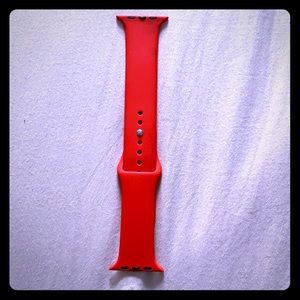Red apple iWatch band